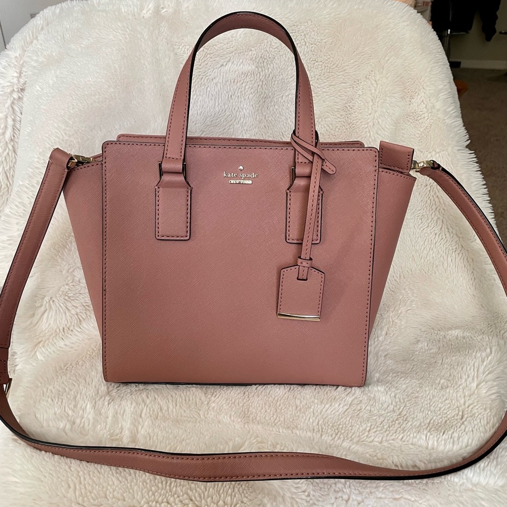 Kate Spade Mauve Pink Handle Crossbody Purse